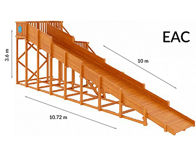 Зимняя горка Snow Fox (скат 10 м)